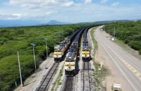 Operación férrea de Cerrejón.