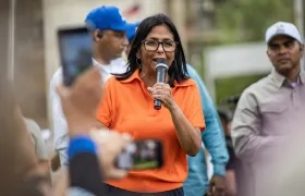 La presidenta encargada venezolana, Delcy Rodríguez. 