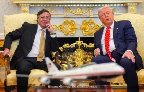 El Presidente Gustavo Petro y Donald Trump.