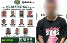 El cartel de la Policía Nacional y Daniel De Jesús Vanegas capturado