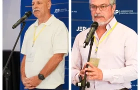 Generales retirados Hernán Giraldo Restrepo y Adolfo León Hernández Martínez, 