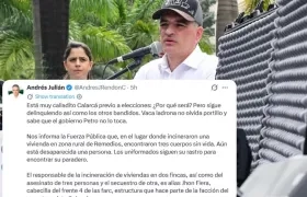 Gobernador de Antioquia, Andrés Julián Rendón.