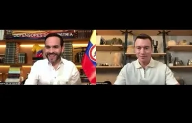 Noboa felicita a De la Espriella y le desea éxitos en la segunda vuelta en Colombia
