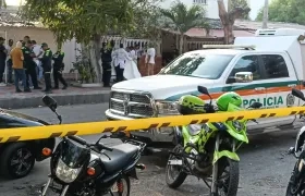 Escenario de un homicidio en Barranquilla. 