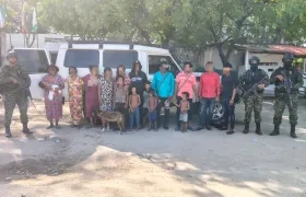 Indígenas rescatados en La Guajira.