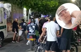 Lugar de los hechos y la víctima mortal Larry Luis Cantillo Rodríguez.