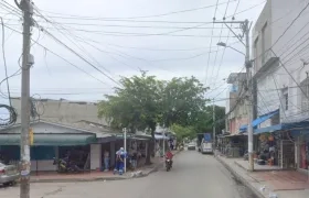 Sector de la calle 61 con carrera 18, donde se presentó el ataque a bala en Las Moras. 