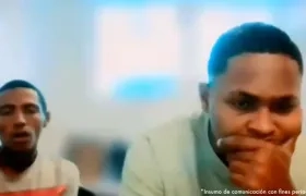 Los dos asegurados durante las audiencias preliminares. 