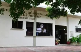 Fachada de Medicina Legal, en Barranquilla. 