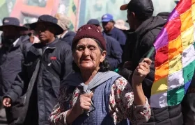Protesta en La Paz, Bolivia.