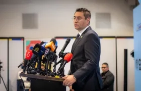 El presidente de Consejo Nacional Electoral de Colombia (CNE), Cristián Quiroz.
