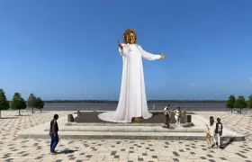 Render del monumento de Esthercita Forero en el Gran Malecón.