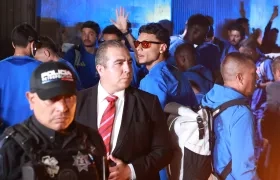 Llegada de la Selección Colombia.
