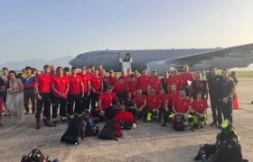 Socorristas internacionales llegando a Venezuela