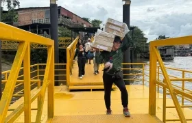 Traslado de material electoral en la primera vuelta