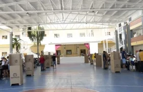 Un puesto de votación en Barranquilla