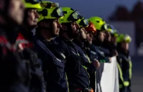 Unidad Especializada de Bomberos, USAR boCH, se preparan para embarcar rumbo a Venezuela