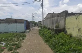 Sector del barrio Villa San Carlos donde se presentó el hecho violento. 