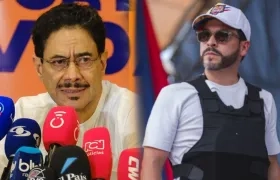 (Izq. a Der.) Iván Cepeda y Abelardo De la Espriella, candidatos a la Presidencia de Colombia. 
