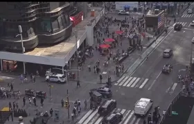 Zona del tiroteo en el Time Square
