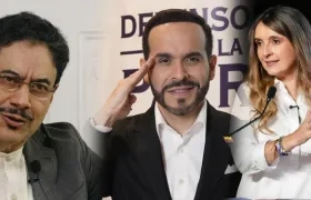 Iván Cepeda, Abelardo De la Espriella y Paloma Valencia. 