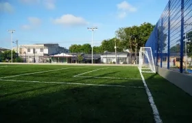 La cancha Los Tubos en la Ciudadela 20 de Julio, sector Domingo Marino, 
