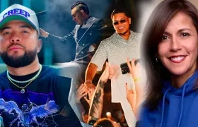 Dímelo King, Diego Daza, Luister La Voz y Laura Mendoza. 
