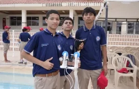 Estudiantes de la IED Evelyn Abuchaibe de Daes. 