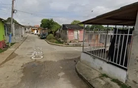 Lugar del homicidio en el barrio Las Américas