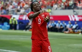 Johan Mamzambi marcó un doblete para el seleccionado suizo.