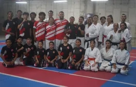 Delegación de karate del Atlántico. 