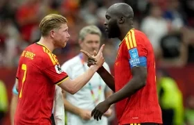 Kevin De Bruyne y Romelu Lukaku, jugadores de la selección belga.