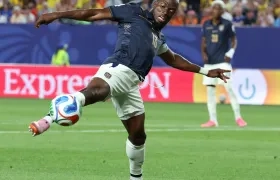 Enner Valencia, delantero de Ecuador, espera marcar gol contra Alemania.