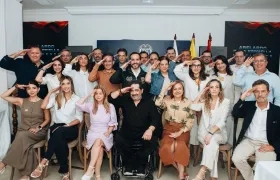 El Presidente electo Abelardo De La Espriella con su gabinete.