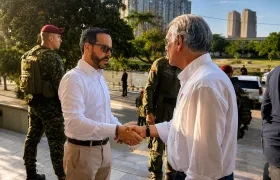 Encuentro entre el Presidente electo Abelardo De La Espriella y el gobernador Eduardo Verano. 