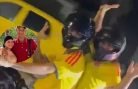 Alias 'Bendito menor' con su pareja, alias la 'Bebecita'.