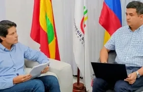 Los personeros de Barranquilla y Santa Marta, Miguel Ángel Alzate y Edwar Orozco, respectivamente.