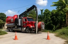 Trabajos adelantados por la empresa en Luruaco. 