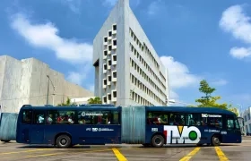 Uno de los articulados nuevos entregados por la Alcaldía Distrital. 