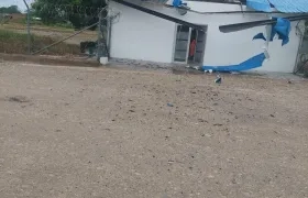 Así quedaron las instalaciones tras el atentado terrorista. 
