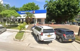 Banco de Bogotá de la carrera 54 con calle 75. 
