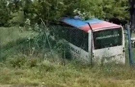 El bus accidentado. 