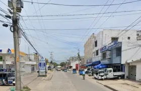 Calle 18 con carrera 28, lugar donde se presentó el crimen en Soledad. 
