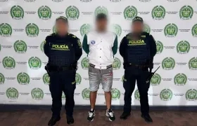 Dilan Aldemar Jiménez Navas, capturado por la Policía. 