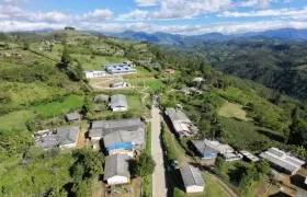 Aspecto del municipio de Totoró, en el Cauca. 
