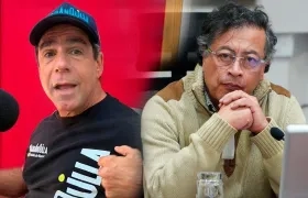 El alcalde de Barranquilla, Alejandro Char, y el Presidente Gustavo Petro.