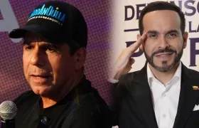 (De Izq. a Der.) Alejandro Char y Abelardo De La Espriella.