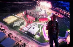 Presentación de la "ciudad" que va a recrear Shakira.