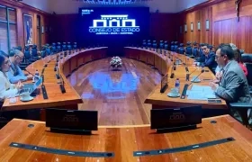 Aspecto de la sala plena del Consejo de Estado. 
