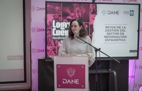 La directora del Departamento Administrativo Nacional de Estadística (Dane), Piedad Urdinola.